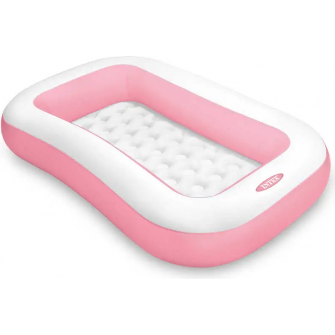 Детский надувной бассейн INTEX 166х100х25см, с надувным дном, 90л, от 2 лет 58423