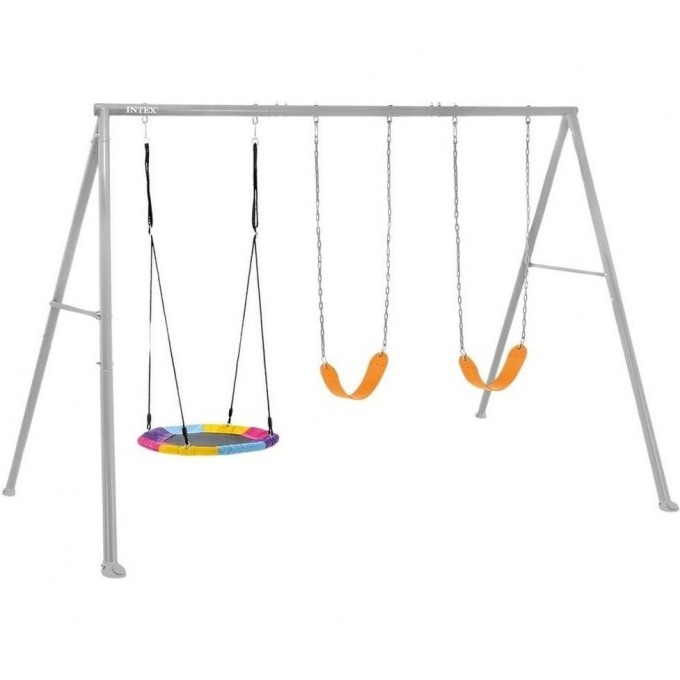 Качели детские INTEX "ТРИ КАЧЕЛИ" 361х254х211см от 3 до 10 лет 44134
