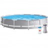Каркасный бассейн INTEX PRISM FRAME 366x76 см фильтр-насос 26712