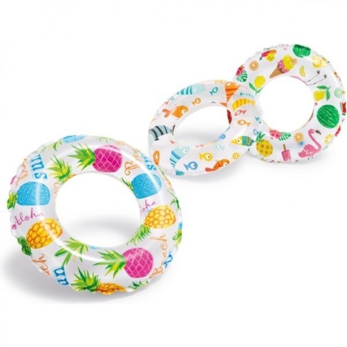 Круг для плавания INTEX «УЗОРЫ» d=51 см от 3-6 лет 59230