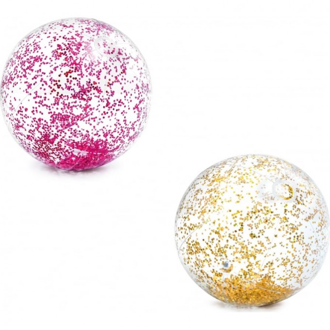 Мяч пляжный INTEX «Блеск», d=71 см, от 3 лет, розовый 58070