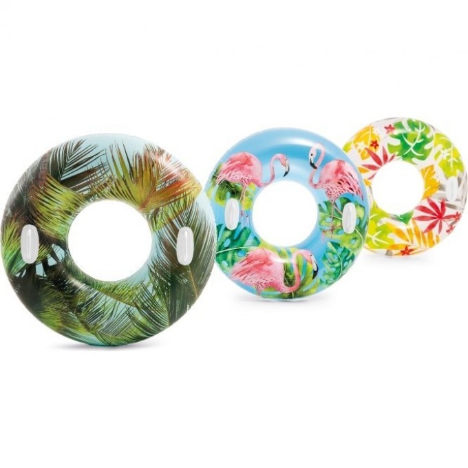 Надувной круг INTEX «ПРОЗРАЧНЫЙ» 97 см, от 9 лет 3 вида 58263