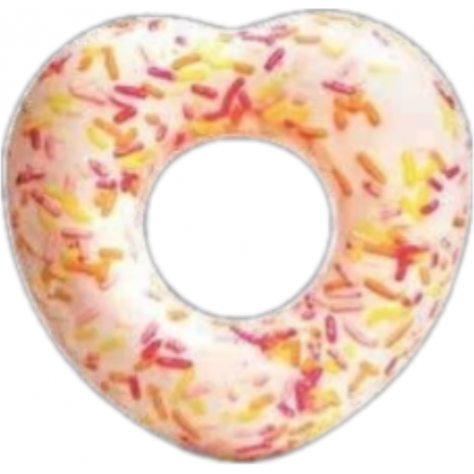 Надувной круг INTEX "ПОНЧИК СЕРДЕЧКОМ" 94х89х25см до 80кг от 9 лет 56253