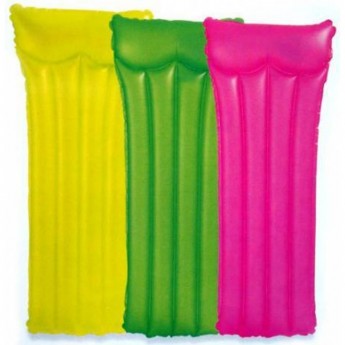 Надувной матрас INTEX неоновый мороз 59717 для плавания, до 100кг, 3 цвета