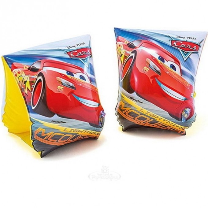 Нарукавники INTEX «Тачки», 23 х 15 см, от 3-6 лет 56652