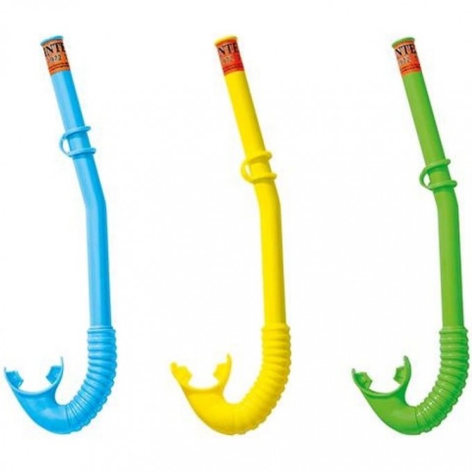 Трубка для плавания INTEX PLAY HI-FLOW , от 3 до 10 лет, микс оранжевый 55922